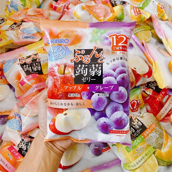 Thạch trái cây Orihiro Nhật Bản, 240g