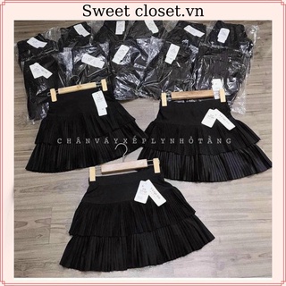 Chân váy xếp ly 2 tầng cho nữ