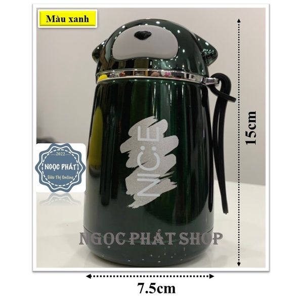 Bình Giữ Nhiệt Hình Gấu NICE Dung Tích 300ml [Loại 1]
