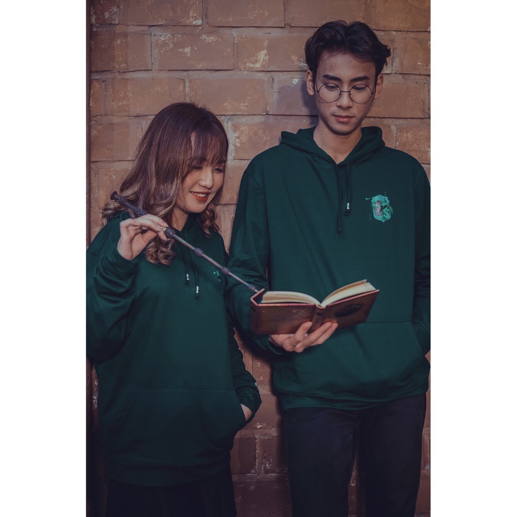 Áo hoodie thiết kế biểu tượng 4 nhà Hogwarts trong Harry Potter