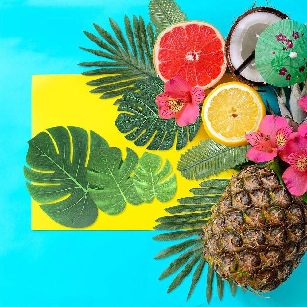 LET Cây Nhiệt Đới Nhân Tạo Trang Trí Chủ Đề Biển Hawaiian