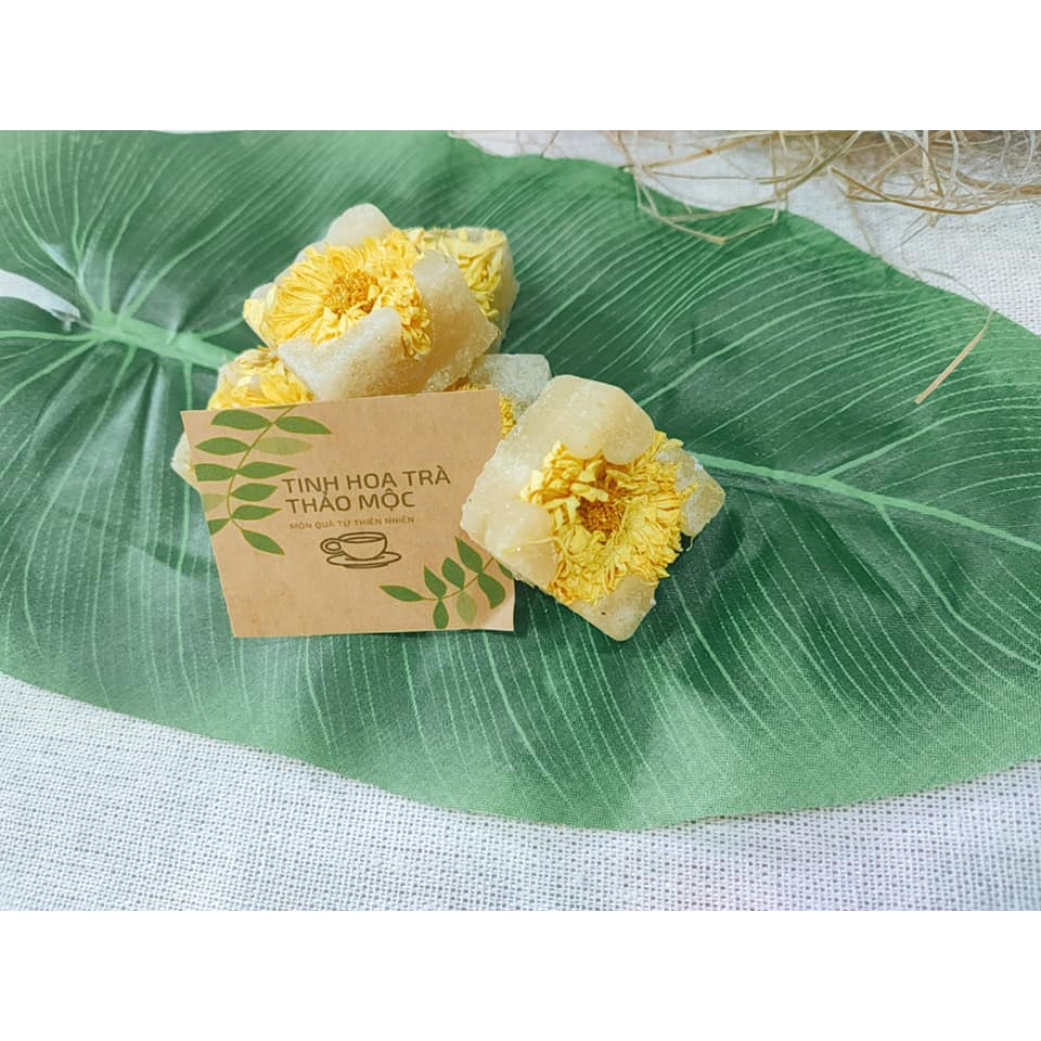 Trà đường phèn hoa cúc hoàng kim đại 1 viên Tinh Hoa Trà Thảo Mộc Món Qùa Từ Thiên Nhiên