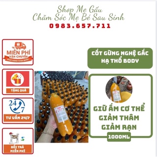Cốt gừng nghệ gấc hạ thổ 100 ngày đánh tan mỡ bụng trắng da mờ rạn cốt gừng nghệ gấc hạ thổ body và face