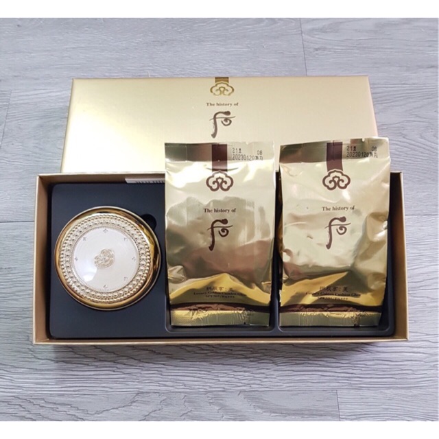 SÉT PHẤN NƯỚC WHOO VÀNG  Cushion Whoo Luxury Gold Giới hạn 2019 Xả SỈ