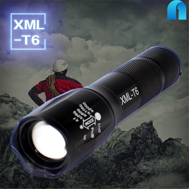 Đèn Pin T6 Led Siêu Sáng 18650 Lm Dùng Cho Các Hoạt Động Ngoài Trời