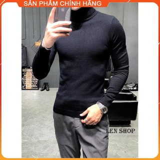 (HÀNG CAO CẤP) Áo len nam - áo len cổ lọ nam, chất len lông cừu cao cấp AL11, kiểu dáng hàn quốc mẫu mới 2020