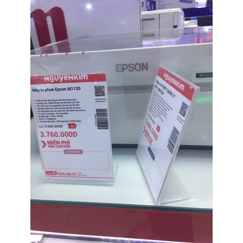 [SALE KHỦNG] Menu mica A6, Mica A6, Menu để bàn A6