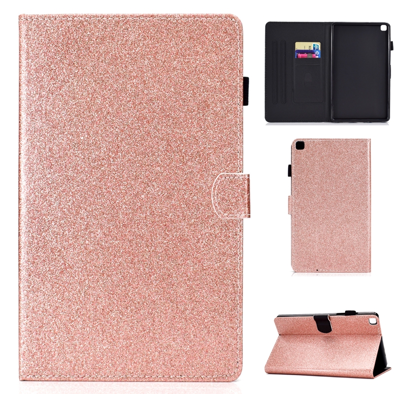 Vỏ bảo vệ Glitter book style case for Samsung Galaxy Tab S6 Lite cover Ốp lưng SM-P610 P615 P617 fashion shinning holder Bao da