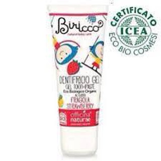 Kem đánh răng vị dâu tây hữu cơ Biricco - 75ml