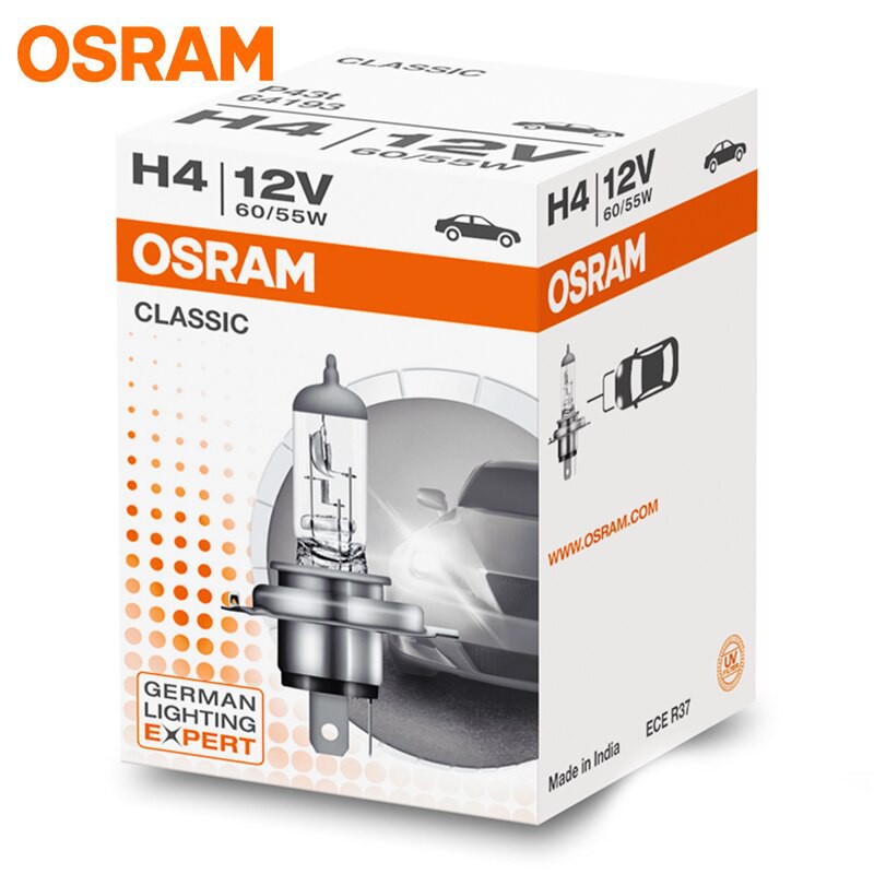 Đèn Pha Ô Tô Xe Máy Osram 12V 55W Chân H1 H4 H7 H3 H11 HIR2(9012)