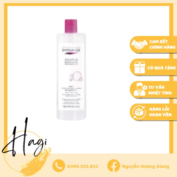 Nước tẩy trang Byphasse Solution 500ml - Guu