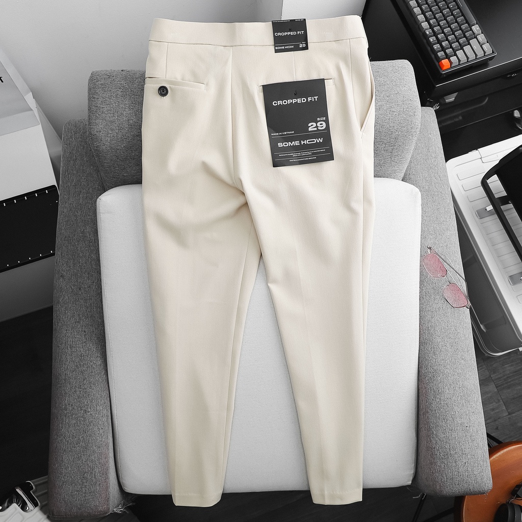 Quần Tây Nam BC Cropped Fit Tiny Pock , Chất Vải Co Giãn Nhẹ QT001557, SOMEHOW