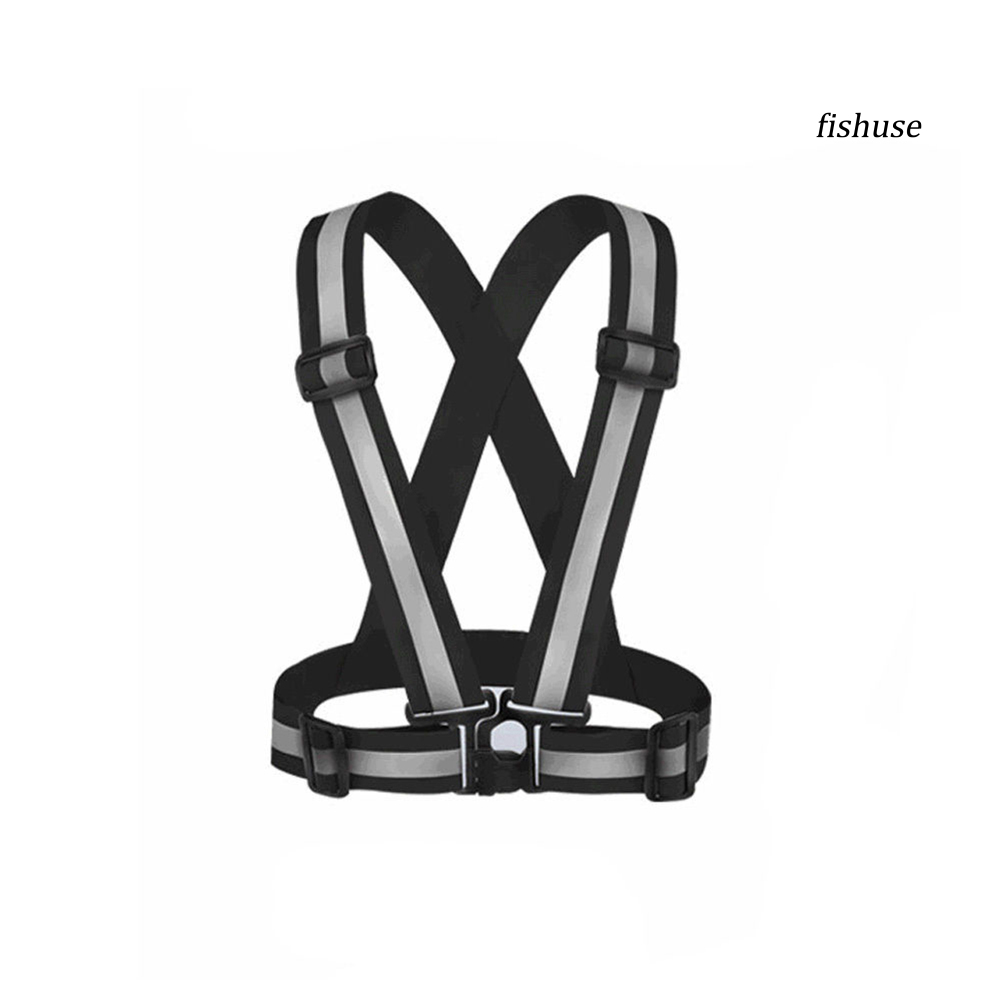 Áo Khoác Phản Quang An Toàn Có Dây Đeo Co Giãn Điều Chỉnh Được Độ Dài An Toàn