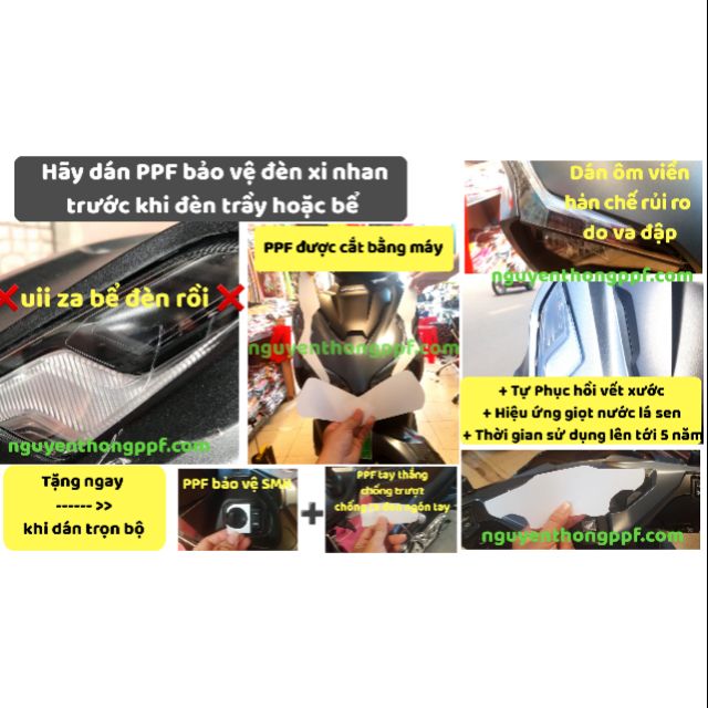 PPF Ab2020 Đèn định vị + Mặt đồng hồ + Chóa pha đèn Air Blade 2020