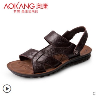 Dép da Aokang