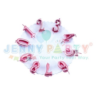 Nến Sinh Nhật - Nến Số Rose Gold 0 -> 9