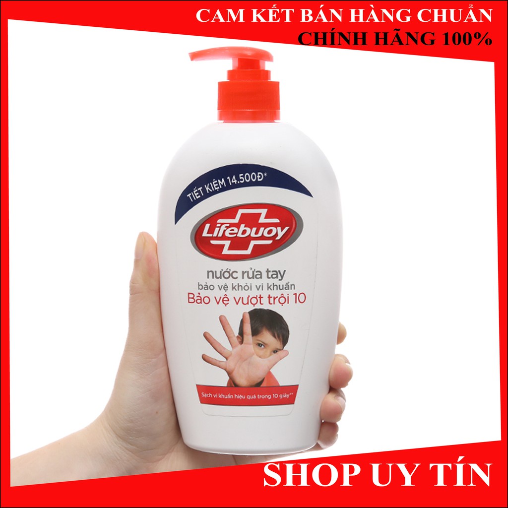 Nước rửa tay lifebuoy 180g - Diệt vi khuẩn trong 10 giây