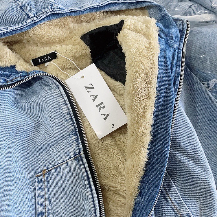 BÁN SỈ - ÁO KHOÁC BÒ KÉO KHÓA LÓT LÔNG MŨ CHUN GẤU CHO BÉ GÁI BG231