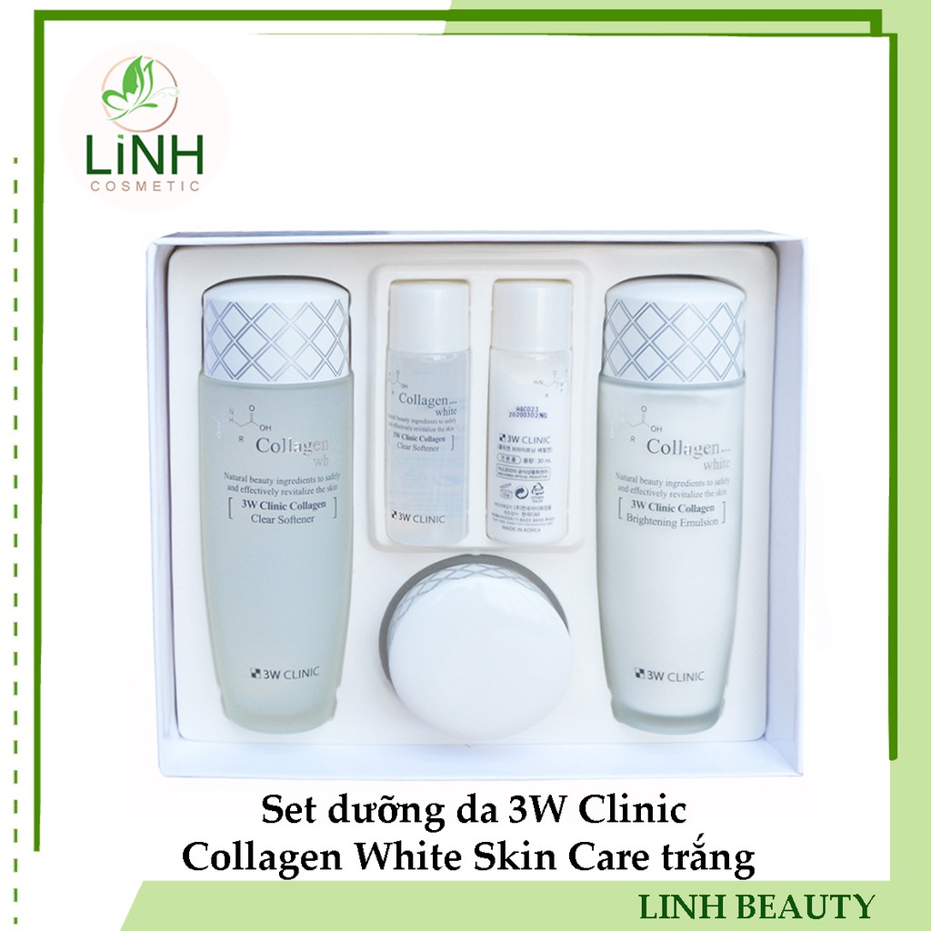 Set dưỡng da 3W Clinic Collagen White Skin Care