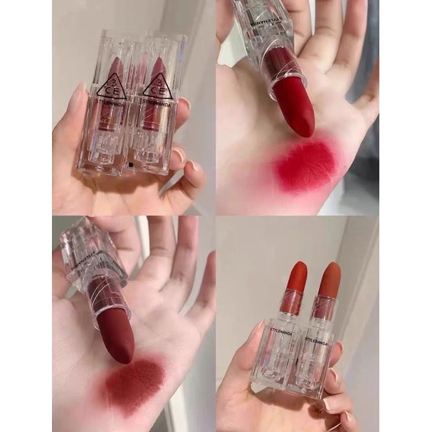 Son 3CE Soft Matte Lipstick Clear Layer Edition thỏi son “thủy tinh” cho vẻ đẹp mong manh sương khói