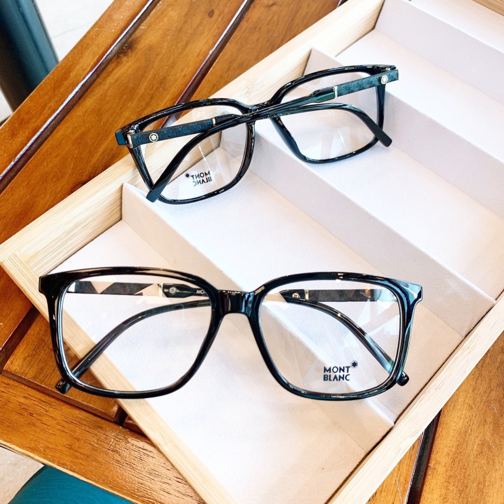 Gọng kính cận vuông GV113 kèm sẳn tròng 0 độ chống ánh sáng xanh bảo vệ mắt trước màn hình phù hợp mặt tròn, dài | BigBuy360 - bigbuy360.vn