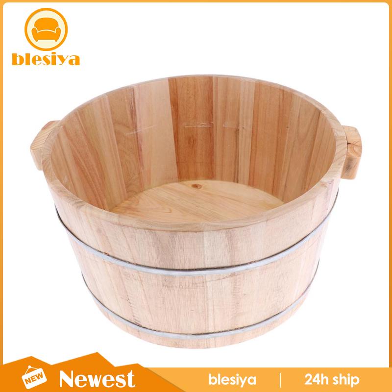 [Hàng mới về] Chậu ngâm chân bằng gỗ cho spa có nắp đậy