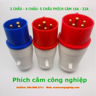 [KHUYẾN MẠI SỐC]PHÍCH CẮM CÔNG NGHIỆP TÂM VIỆT 16A - 32A 3 CHẤU, 4 CHẤU ,5 CHẤU