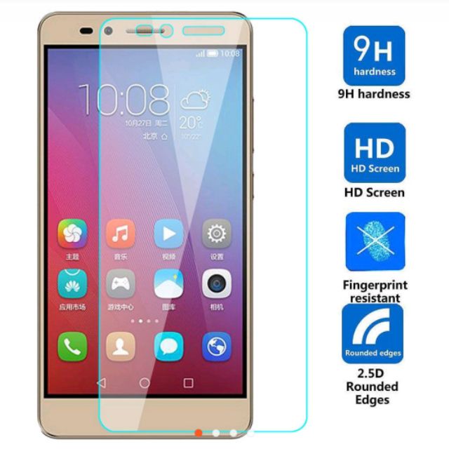 Bộ 3 dán kính cường lực 9H Huawei GR5 2017 - Trong suốt