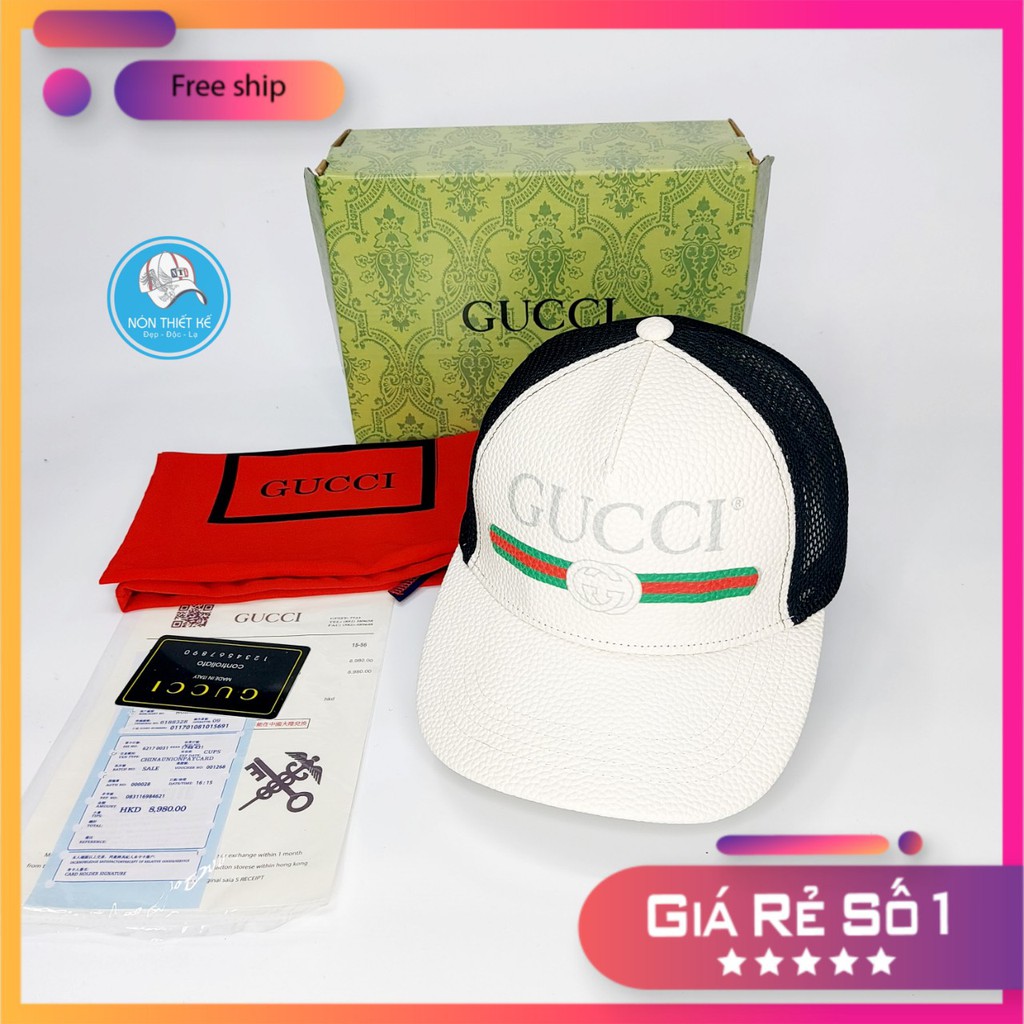 Mũ nón Gc da phối lưới da bê fullbox hộp