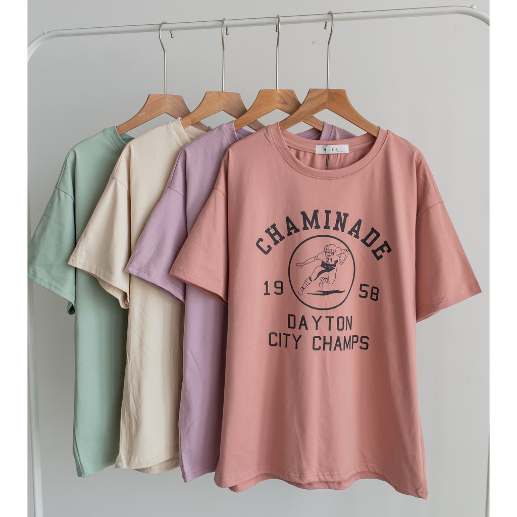 [ Miều ] Áo thun form rộng in hình Chaminade