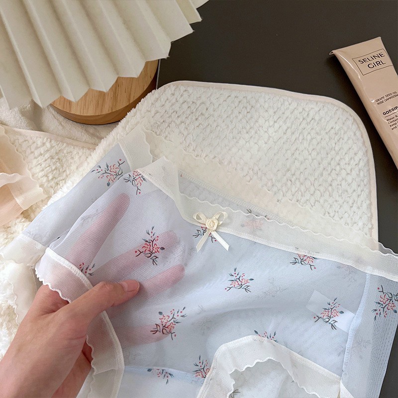 Quần lót nữ voan tuyết Vintage họa tiết hoa nhí Havana FLQ166