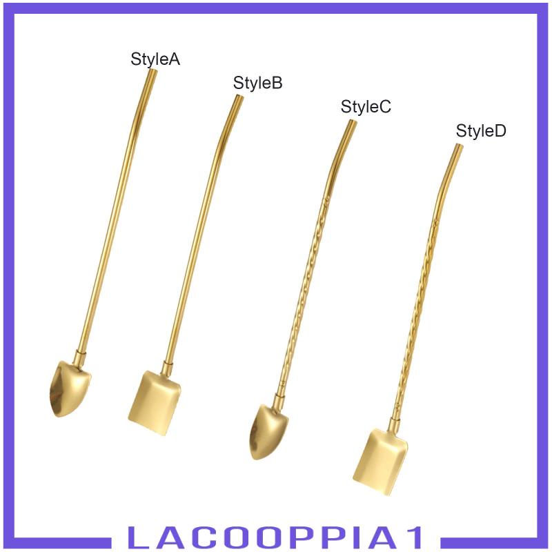 [Lacooppia1] Muỗng Khuấy Bằng Thép Không Gỉ Trọng Lượng Nhẹ Cho Trộn