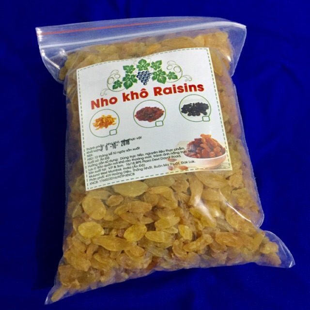 Combo 5kgs nho khô vàng (date tháng 9.2021)