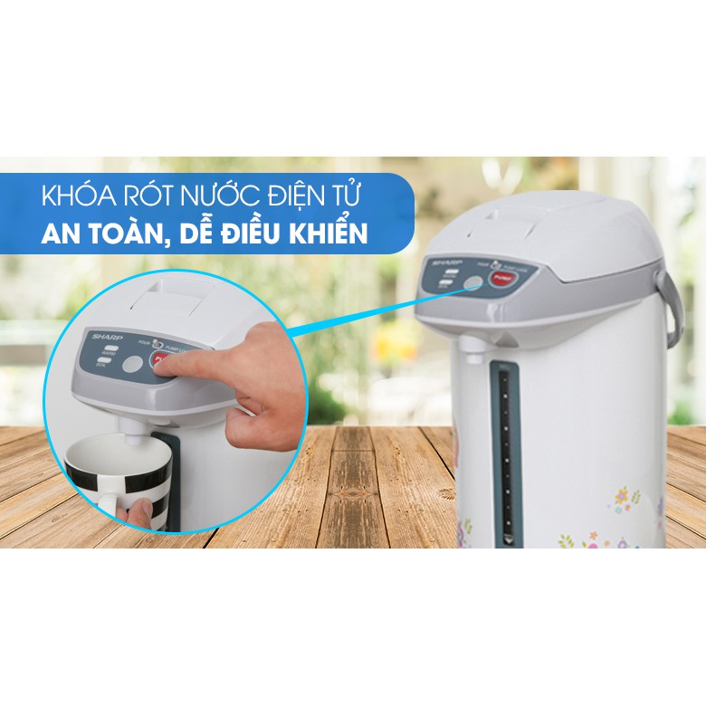 Bình thủy điện Sharp KP-Y40PV-CU 4 lít
