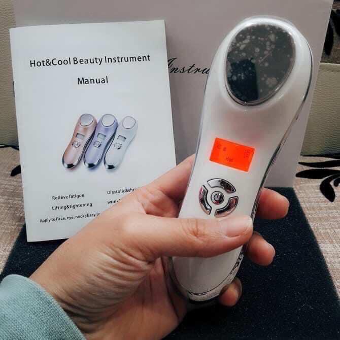 [ BH 6 tháng] Máy Điện Di Nóng Lạnh Mini 7901 - Hot&Cool Beauty Instrument