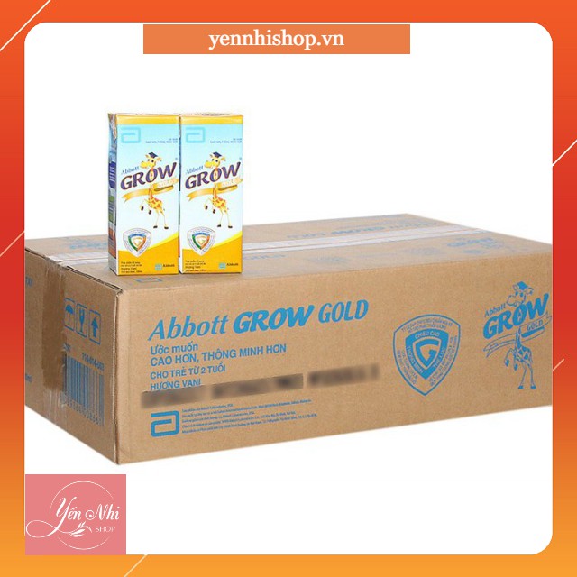 Thùng Sữa Bột Pha Sẵn Abbott Grow Gold (48 hộp x 180ml,cho trẻ trên 2 tuổi,hương vani)