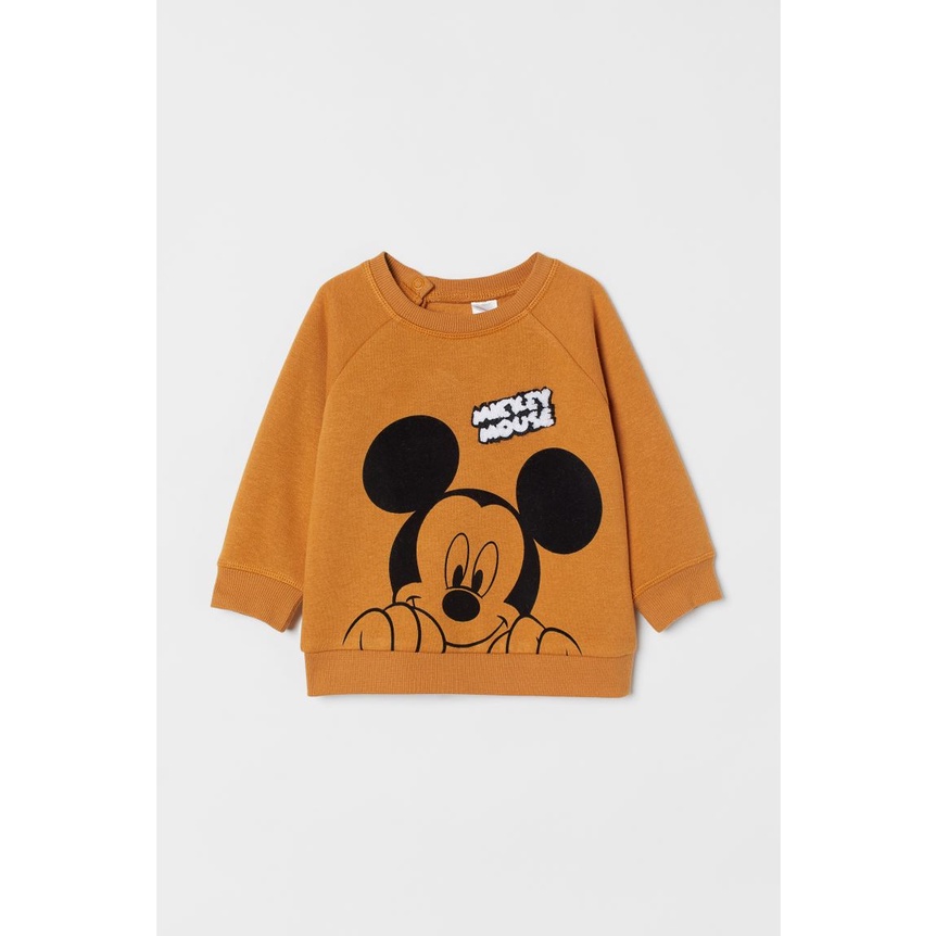 Áo nỉ vàng in hình Mickey, Hờ mờ JP săn SALE