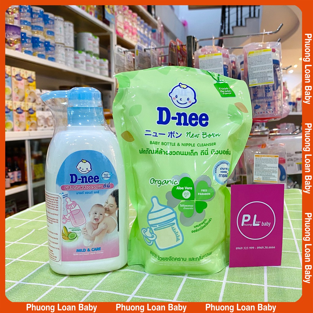 Nước rửa bình sữa Dnee Chai 500ml Túi 600ml