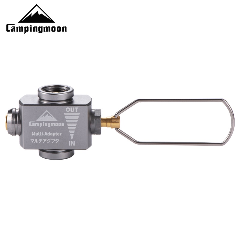Van bơm gas đầu nạp ga dụng cụ sang chiết gas, Adapter Campingmoon Z15 bơm khí cho bình ga dã ngoại tròn.
