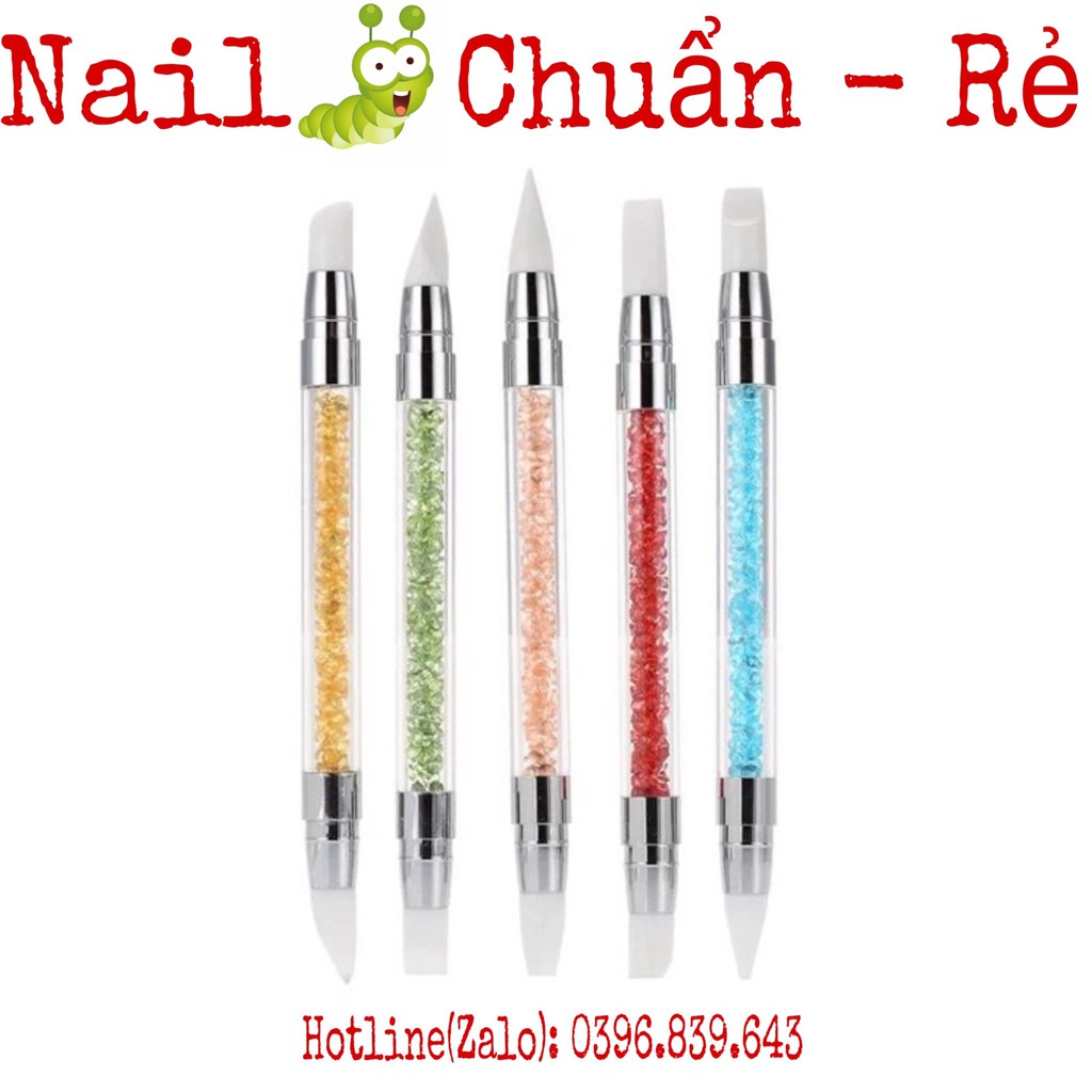 Bút Silicon - Set 5 Cây Bút Silicon Đa Năng Làm Nail