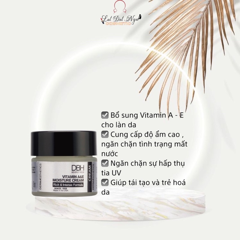 Kem Dưỡng Ẩm , Tái tạo và trẻ hoá da DBH VITAMIN A&E Moisture Creamm