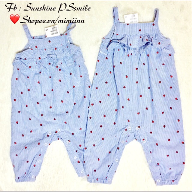 Jumpsuit bèo nhún dáng dài HM auth