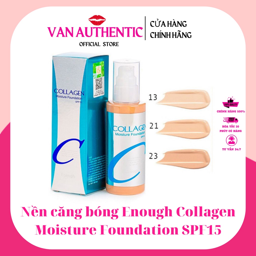 Nền căng bóng Enough Collagen Moisture Foundation SPF15