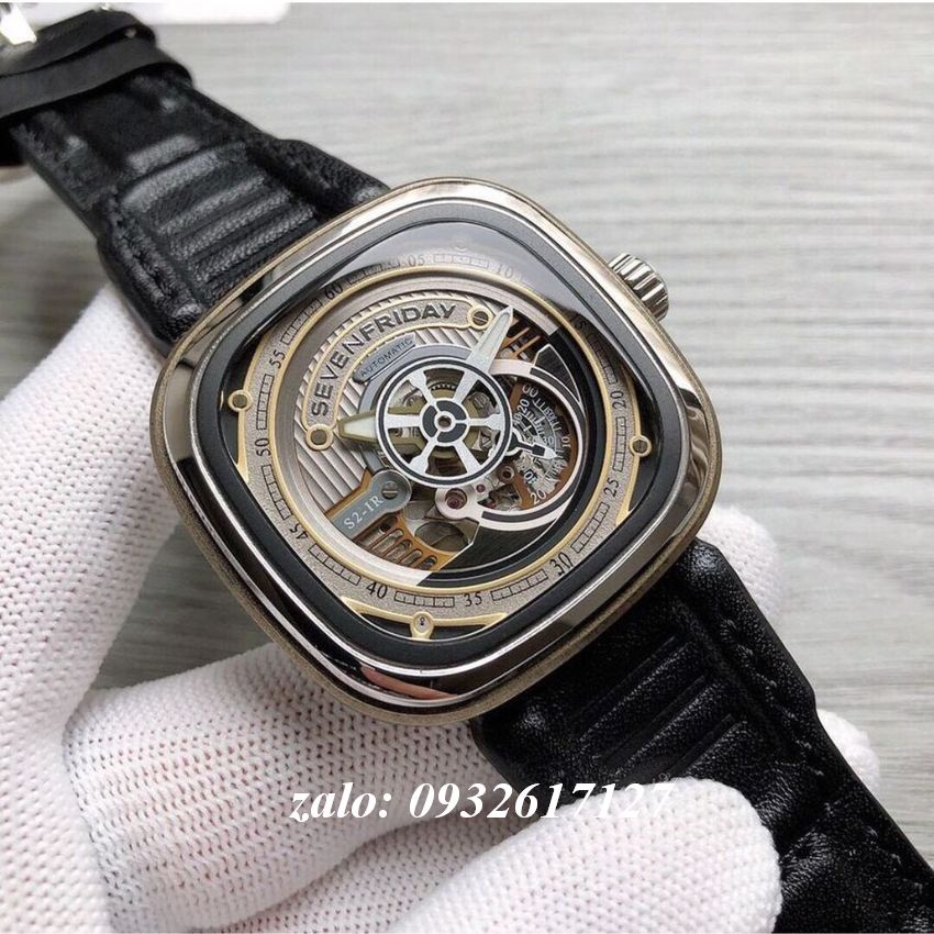 Đồng Hồ Nam SevenFriday SF - S2/01 - Automatic - Dây Da + Tặng 01 Dây Cao Su