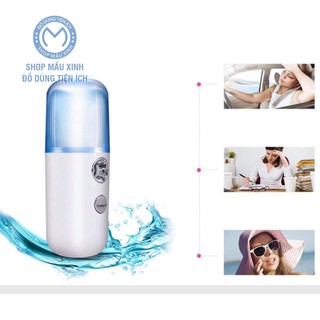 Máy phun sương mini cầm tay tạo ẩm dưỡng da hỗ trợ làm đẹp tiện lợi SHOPMAUXINH
