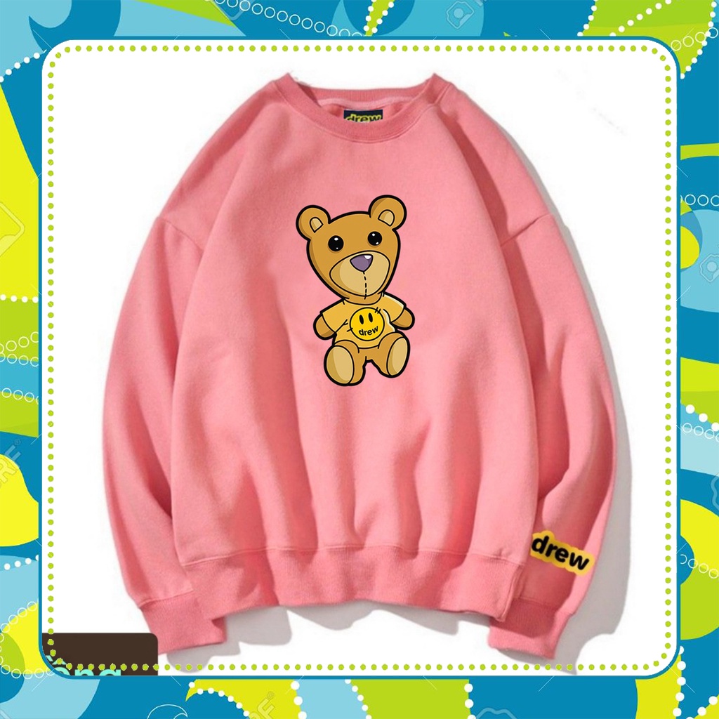 Áo Sweater DREW Nam Nữ Unisex Nỉ bông ngoại hoodie_drew1996