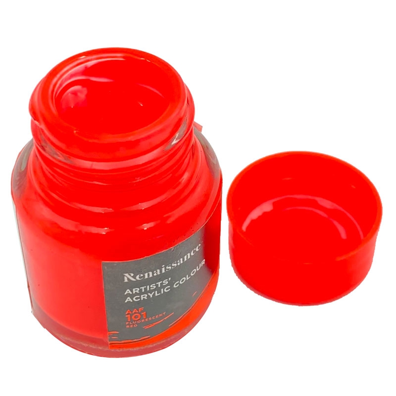 Màu Nước Renaissance Fluo 20ml - Đỏ (Fluorescent Red)