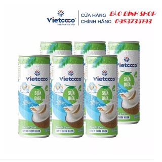 Combo 6 lon sữa dừa vietcoco 240ml
