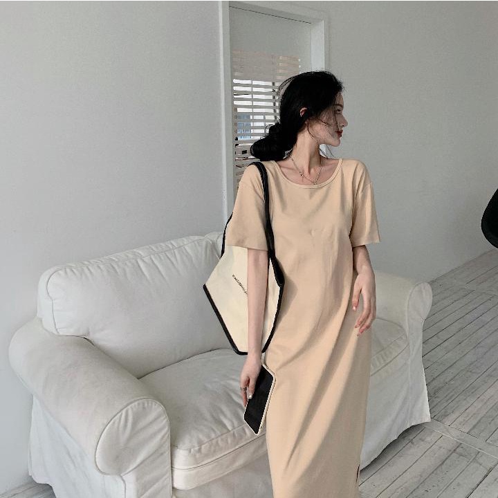 [LININ] Đầm Thun Dài Tay Ngắn Dáng Rộng Cỡ Lớn 300 Jin Quyến Rũ Hợp Thời Trang Mùa Hè