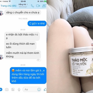 Bột tắm trắng thảo mộc Sam natural